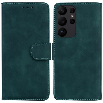 Samsung Galaxy S23 Ultra Fodral Läder Mörk Grön