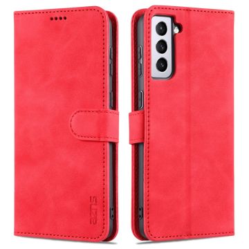 AZNS Samsung Galaxy S23 Plus Fodral Läder Röd