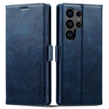 LC.IMEEKE Galaxy S23 Ultra Fodral RFID Magnetisk Stängning Blå