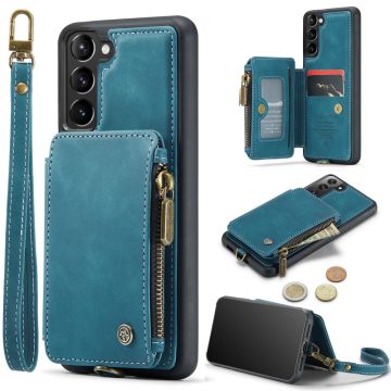 CASEME Samsung Galaxy S23 Skal Med Plånbok Blå