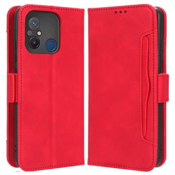 Xiaomi Redmi 12C 4G Fodral Med Avtagbart Kortfodral Röd