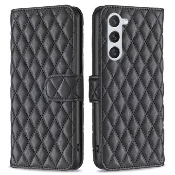 Samsung Galaxy S24 Fodral Diamond Läder Svart