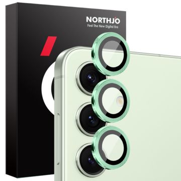 NORTHJO Galaxy S25 Linsskydd Härdat Glas Grön