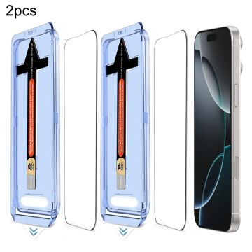 iPhone 16 Pro Max 2-PACK Skärmskydd Heltäckande Härdat Glas