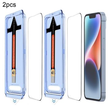 iPhone 14 Plus/13 Pro Max 2-PACK Skärmskydd Heltäckande Härdat Glas
