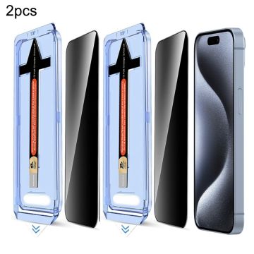 iPhone 15 Pro Max 2-PACK Skärmskydd Härdat Glas Privacy
