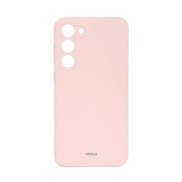 ONSALA Samsung Galaxy S23 Plus Mobilskal Silikon Chalk Pink