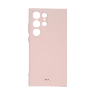 ONSALA Samsung Galaxy S23 Ultra Mobilskal Silikon Chalk Pink