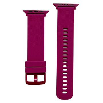 Apple Watch 41/40/38 mm Armband Silikon Vinröd