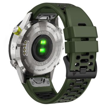 Klockarmband 26 mm Dual-Color Robust Grön/Svart