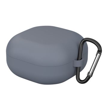 Samsung Galaxy Buds 2/Pro/Live Silikon Fodral Med Krok - Grå