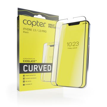 Copter EXOGLASS Curved Skärmskydd iPhone 14 / 13 / 13 Pro