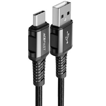 Acefast 3A USB-A Till USB-C 1.2m - Svart