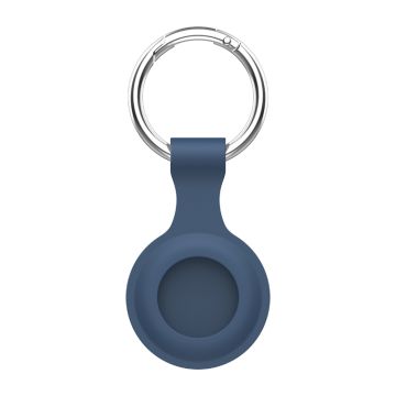 AirTag Hållare med nyckelring - Mörk Blå