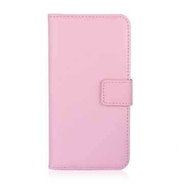 Sony Xperia 10 II - Plånboksfodral I Äkta Läder - Ljus Rosa