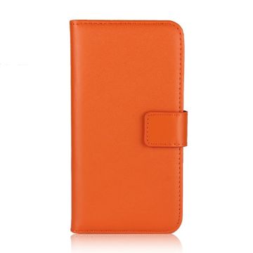Samsung Galaxy A52 / A52s - Plånboksfodral I Äkta Läder - Orange