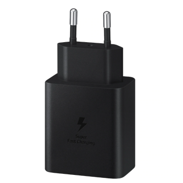 Samsung Original 45W 5A USB-C Laddare EP-TA845 Inkl. 1.8m USB-C Kabel Svart