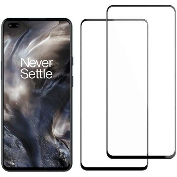 OnePlus Nord - 2-Pack Heltäckande Skärmskydd i Härdat Glas
