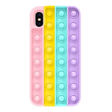 iPhone X/Xs - Pop It Fidget Skal - Multicolor