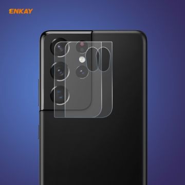 ENKAY Samsung Galaxy S21 Ultra 2-PACK Linsskydd Härdat Glas
