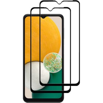 [2-Pack] - Samsung A13 5G / A04s Heltäckande Skärmskydd i Härdat Glas
