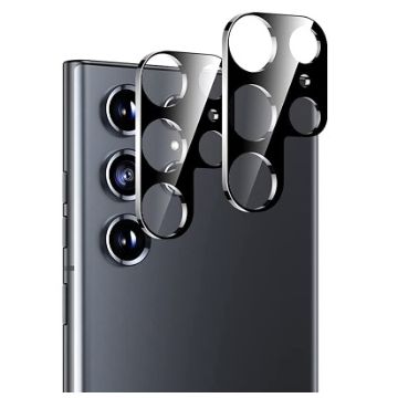 2-Pack Samsung S23 Ultra Linsskydd I Härdat Glas - Svart