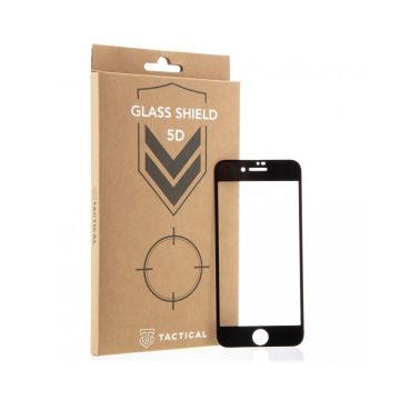 Tactical iPhone 7/8/SE Skärmskydd Heltäckande Härdat Glas Svart