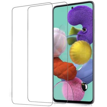 2-Pack Samsung Galaxy A71 - Skärmskydd i Härdat Glas