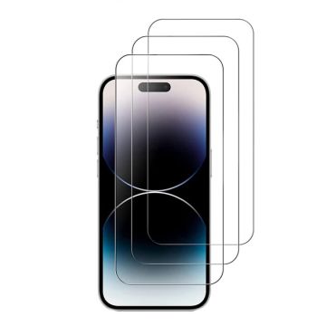3-Pack - iPhone 16 Pro Härdat Glas Skärmskydd
