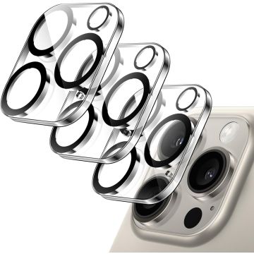 3-Pack iPhone 16 Pro Max Linsskydd I Härdat Glas