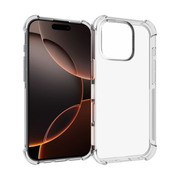 iPhone 16 Pro Max Shockproof Transparent TPU Skal