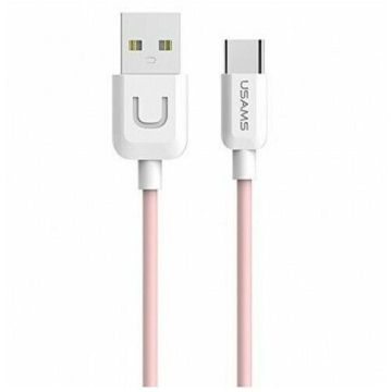 USAMS 1 Meter Type-C Kabel - Roséguld